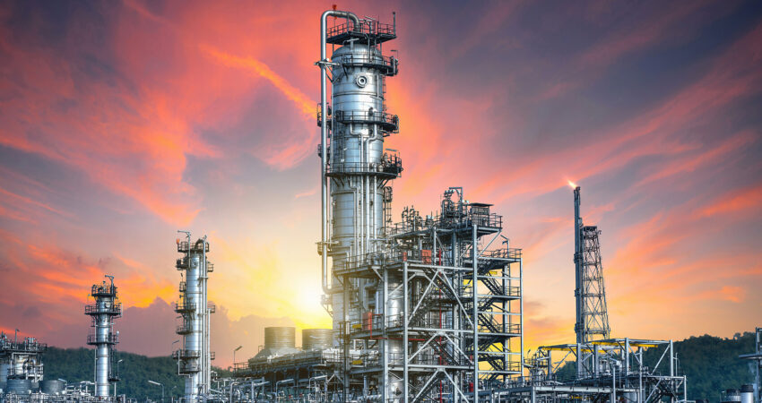 oil refinery plant