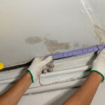 water damage on ceiling